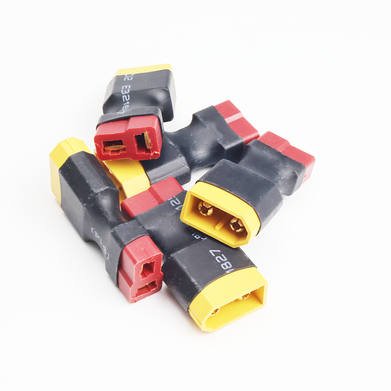 5Pcs Adapter XT60 To XT30 XT90 EC5 TRX T Female To Male Plug Deans Connectors Plug RC Helicopter Quadcopter Lipo Battery Control