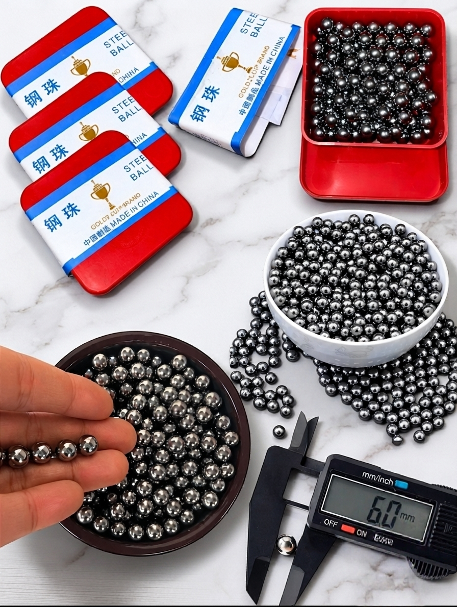 6mm Stainless Steel Balls Portable Pocket Mini Smart and Lightweight Tools Also Suitable for All Purposes Cycle Steel Balls Precision Bearing Balls Target Practice, Outdoor Sports Steel balls Portable Pocket Mini Smart And Small Scale