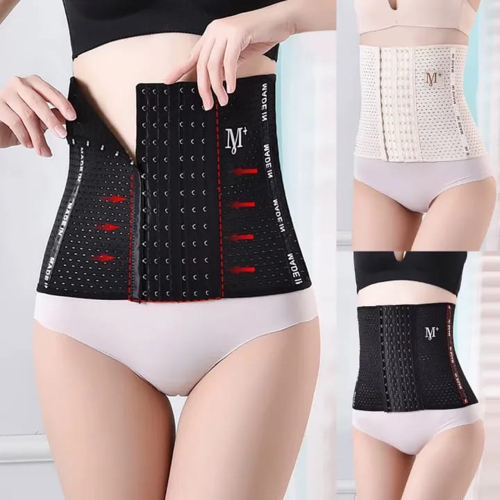 Body Shaper with Hooks Men and Women’s - Slimming Tummy Control Reducer Body Shaper Fitness Waist Trimmer Hook Belt Waist Trainer Belly Slimming Shapewear Waist Trainer Corset Abdomen