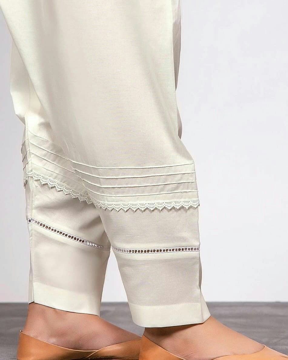 Cotton Printed Frock Trouser | fancy trouser design 2021 | khaddar trouser  design 2021