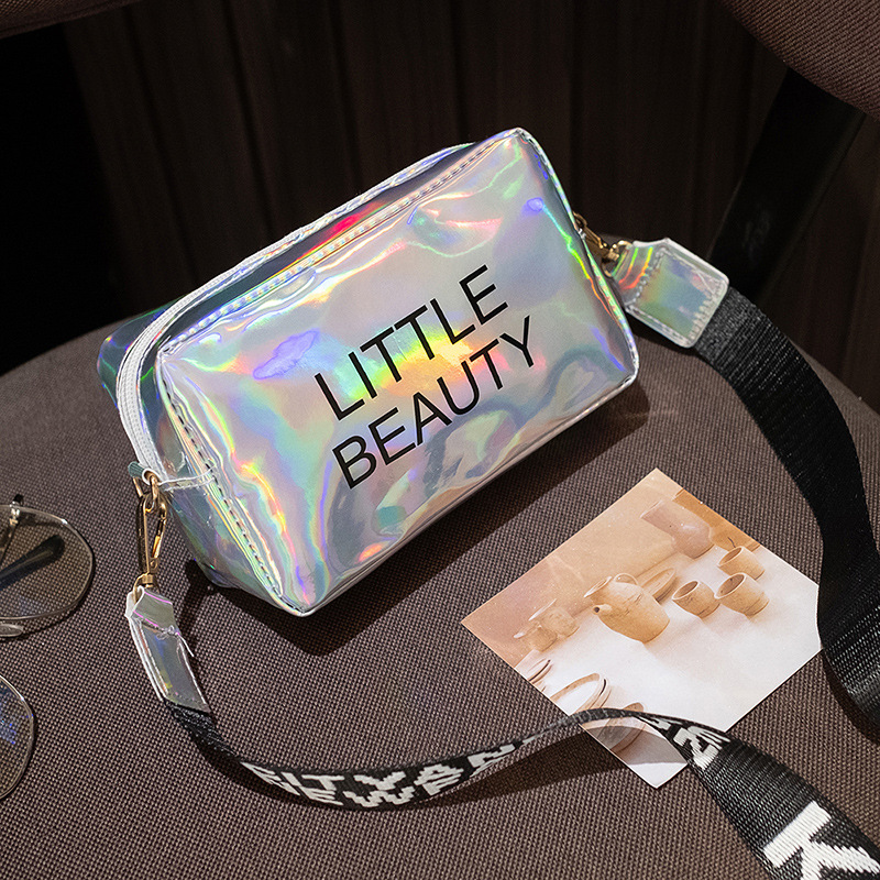 Fashion Ladies Messenger Bag Luxury Designer Hologram Small Phone Purse