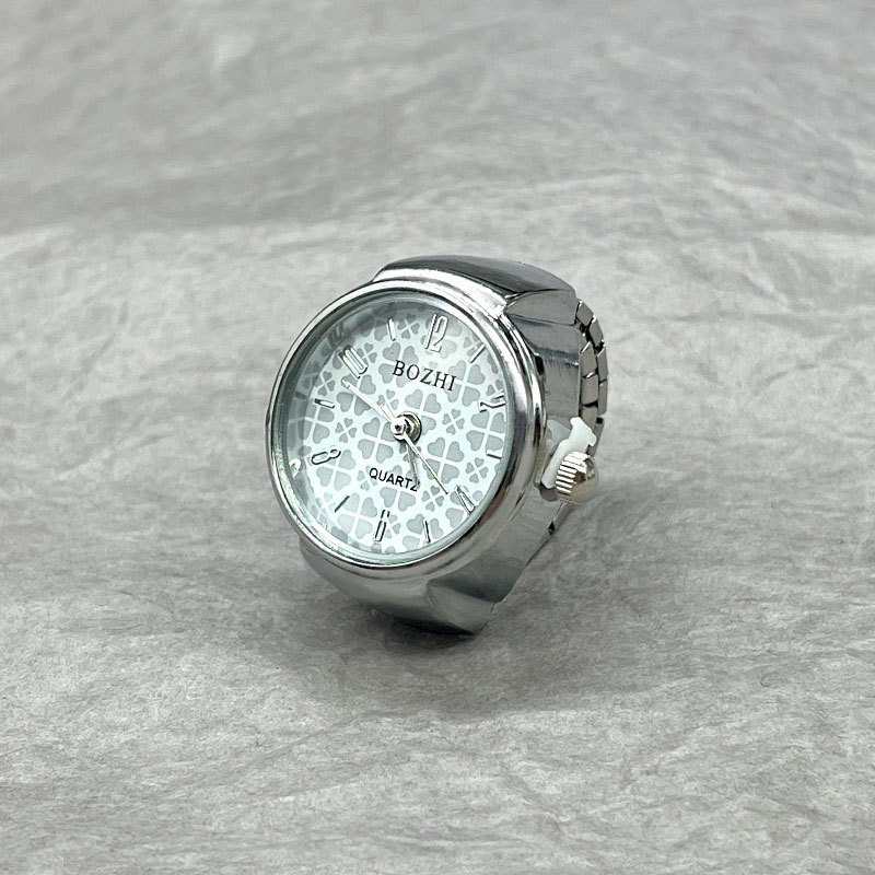 Hot Selling Finger Watch Ring Creative Movement Fashion Accessories Vintage Alloy Shell Quartz Watch Men Jewelry Women 