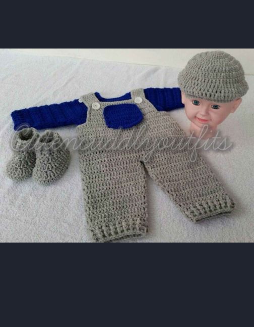 Handmade Woolen Dungaree Dress Set Sweater Set For 6 to 12 Months Baby Boys  Girl | eBay