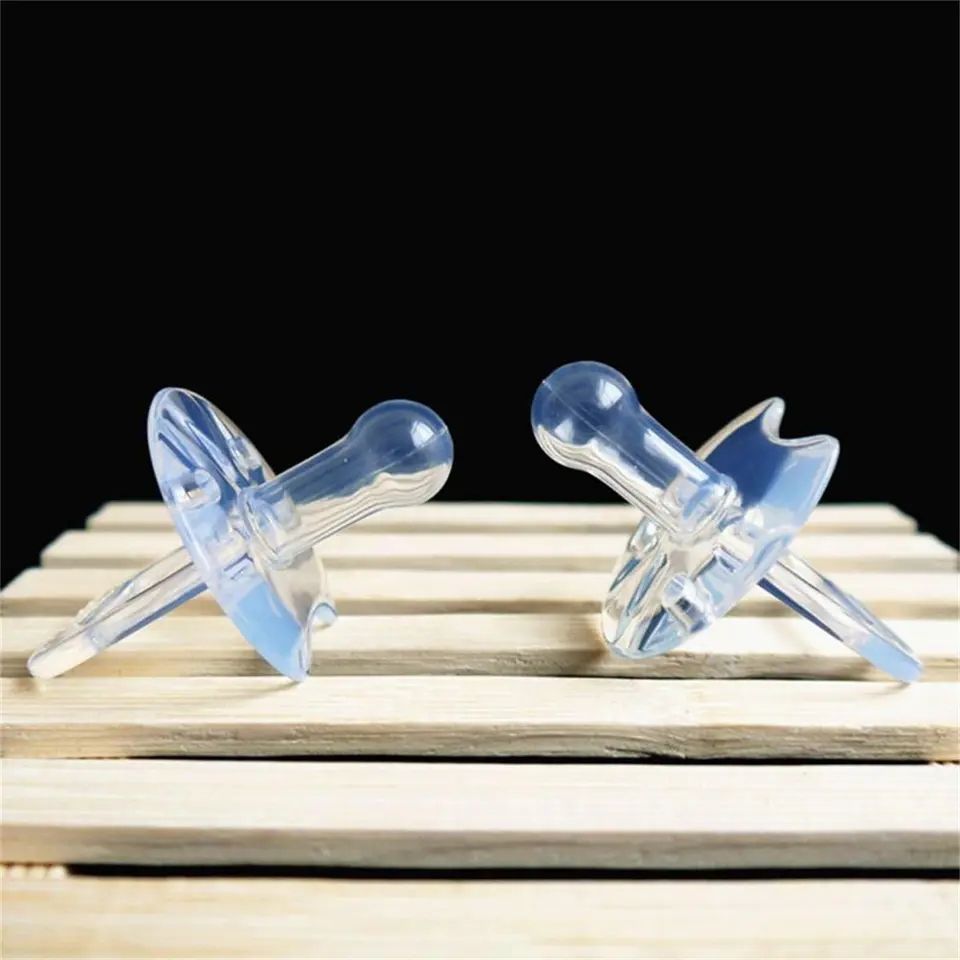 Baby Silicone Nipple Pacifier Teether Soother Round/Flat
