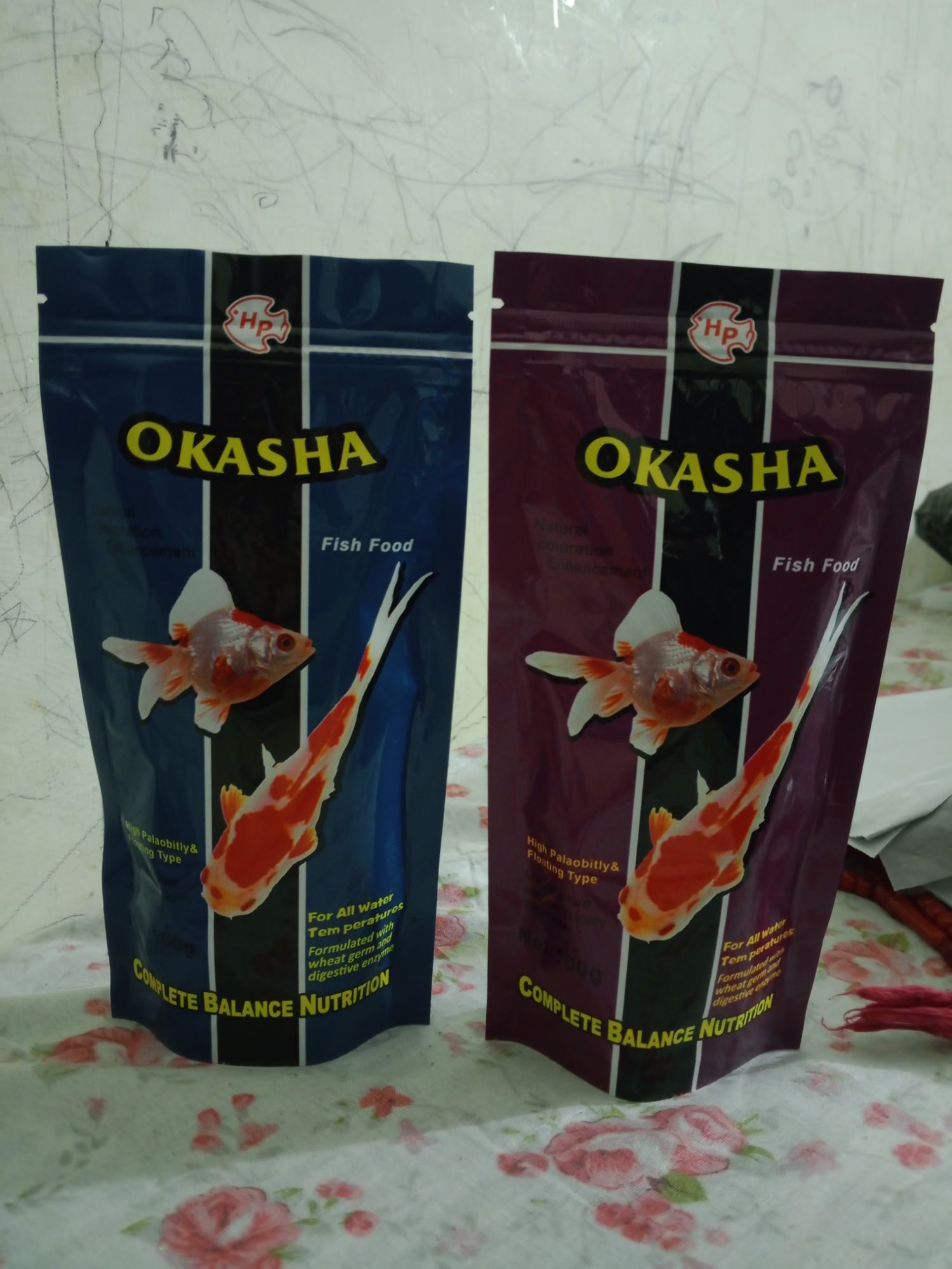 Okasha Aquarium Fish Food 100G- Floating pellets High Protein Formula