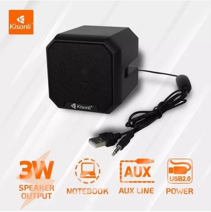 Kisonli 620 Computer Speaker Wired 2.0 Usb Speakers Digital Partable For Computer Pc Laptop PAk FF