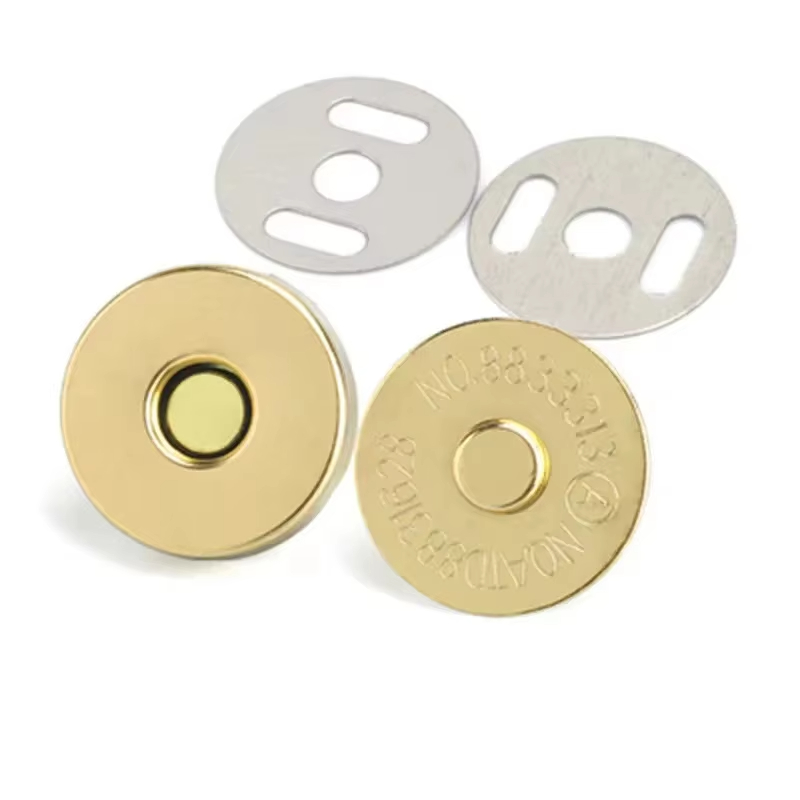 10sets/lot Magnetic Snap Fasteners Clasps Buttons Handbag Purse Wallet Craft Bags Parts Accessories Adsorption Buckle 14mm 18mm