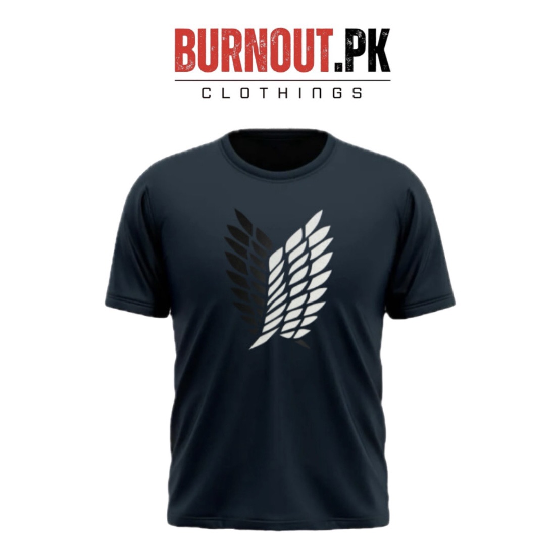 BURNOUT.PK NEW TRENDY SUMMER COLLECTION WINGS PRINTED TSHIRTS FOR MENS AND WOMENS