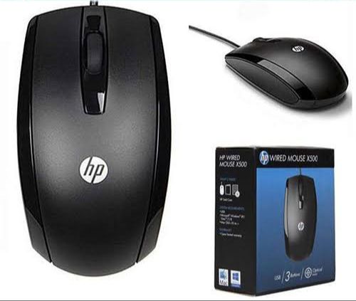 HP X500 Optical Mouse - Wired Mouse – Comfortable & Reliable USB Mouse