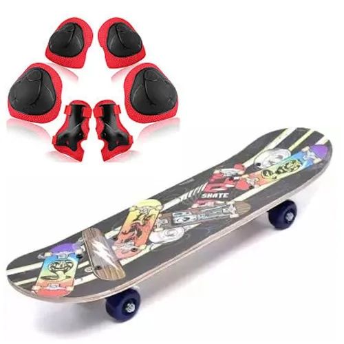 17 inch Size Skate Board With Safety Pads For Kids