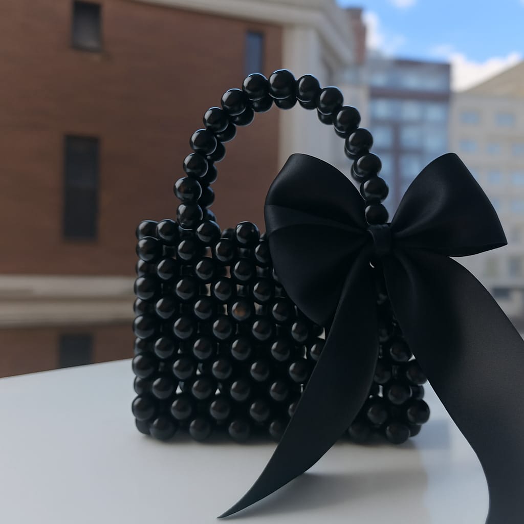 Elegant  Small And Medium Size Handmade Pearl Bag For Girls | Pearl Beaded Bag For Wedding And Parties |