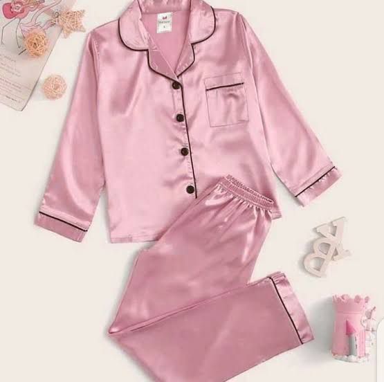 Night Wear for Women Nighty Soft Silk Satin stuff Night suit for girls and women, 2PC Bridal wear Sleeping Dress Girls Sleepwear Loungewear Sleeping Suit lingerie shirt and Pajama ,Night Dress for girls and women