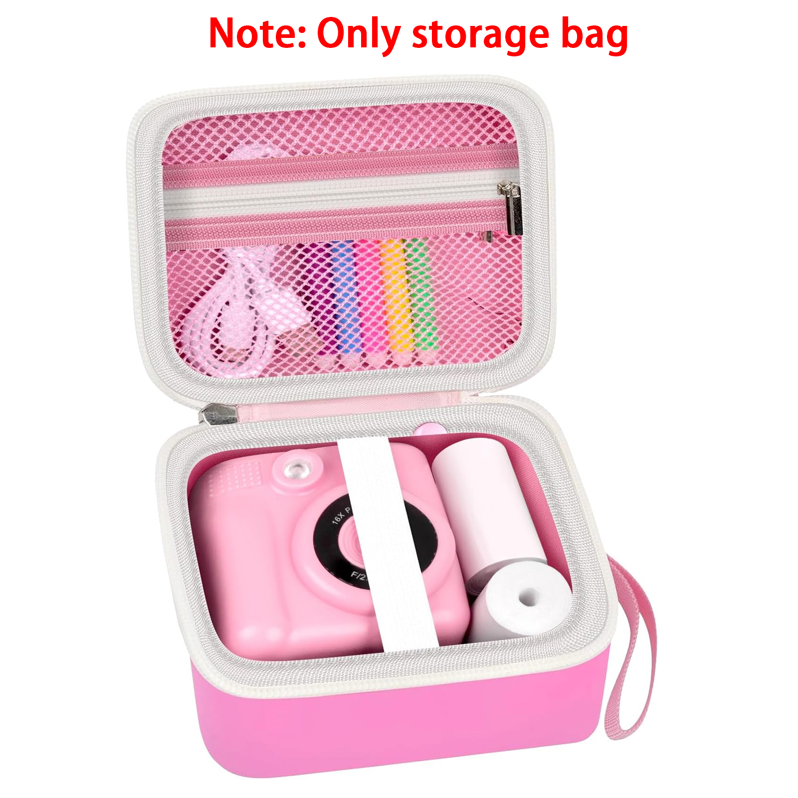 Kids Instant Print Camera Case Portable Storage Bag Toddler Digital Camera Print Paper Organizer Compatible With Most Brands