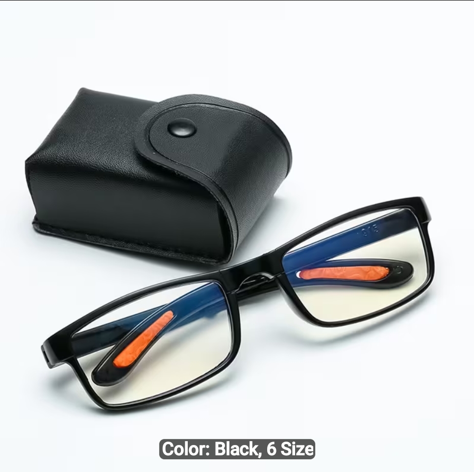 Folding Reading Glasses Presbyopia Eyeglasses with Portable Case Men Women TR90 Eyewear