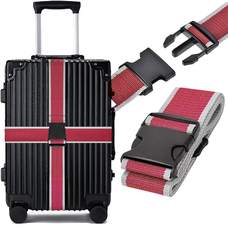 NEW Straight Shaped Luggage Straps for Suitcase,Luggage Belt with Adjustable Release Buckle Travel Accessory,Easily Identified