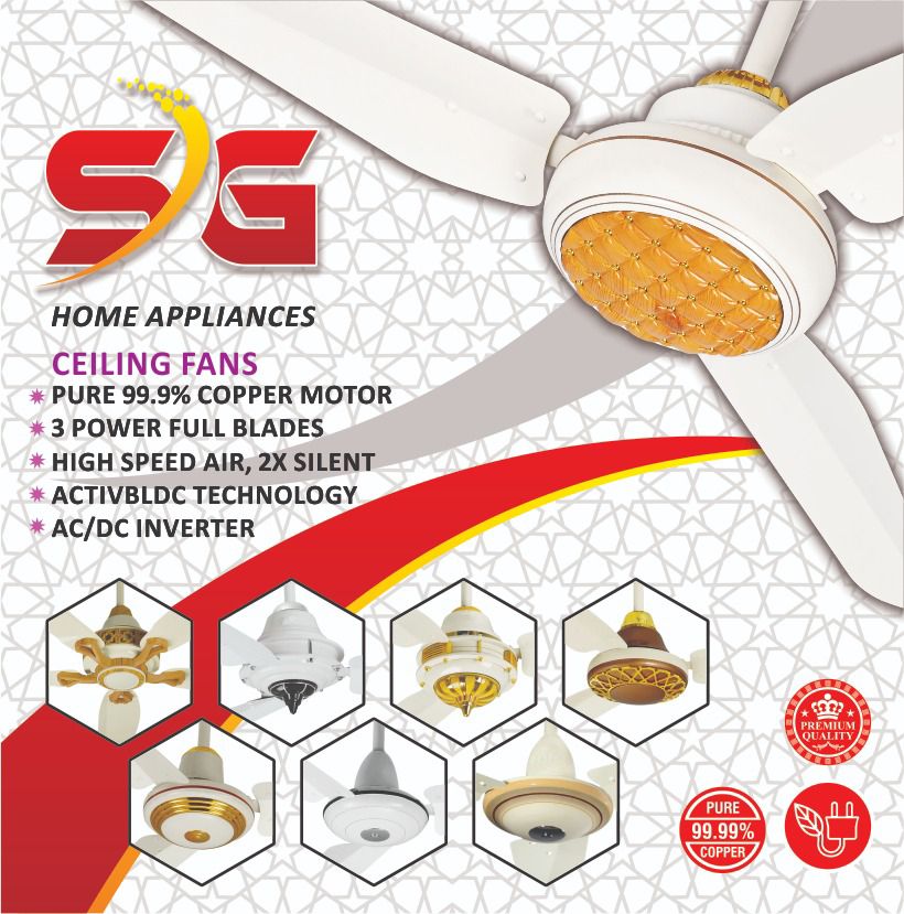 SG Ceiling Fan Ac/Dc remote technology | Daraz.pk