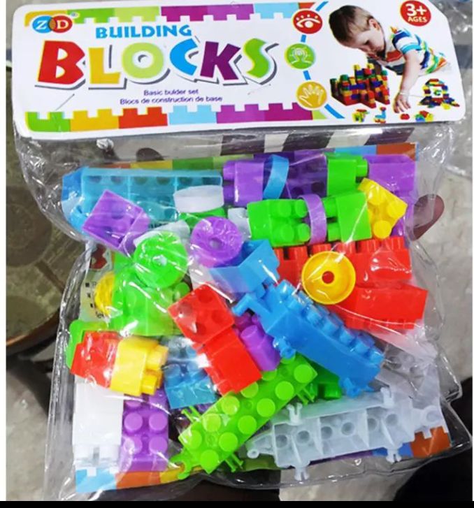 RAFA SHOP Building Blocks Learning Toy for 3 Plus Age Kids in Multicolor