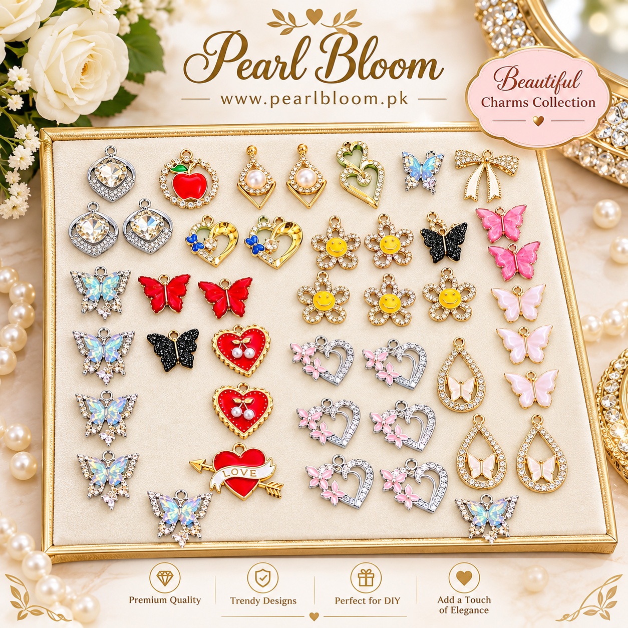 5/10 Pcs Random Mix Colourful Charms For Bracelets And Necklace Pendant