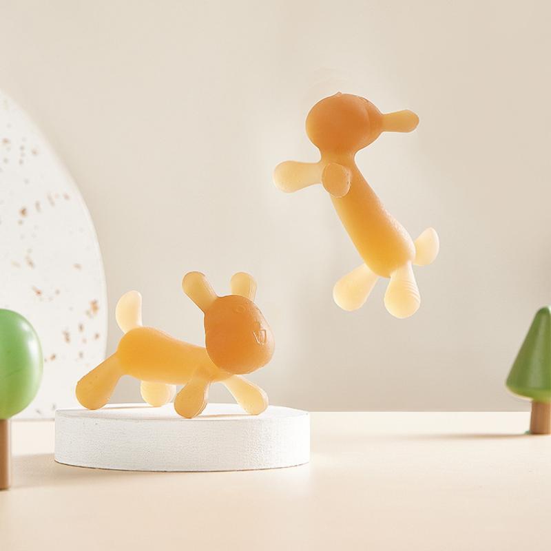 1Pcs Infant Rabbit Shape Silicone Teether Cares Baby Nursing Teething Toy Baby Teether Teething Pain-Relief Tool For Toddler