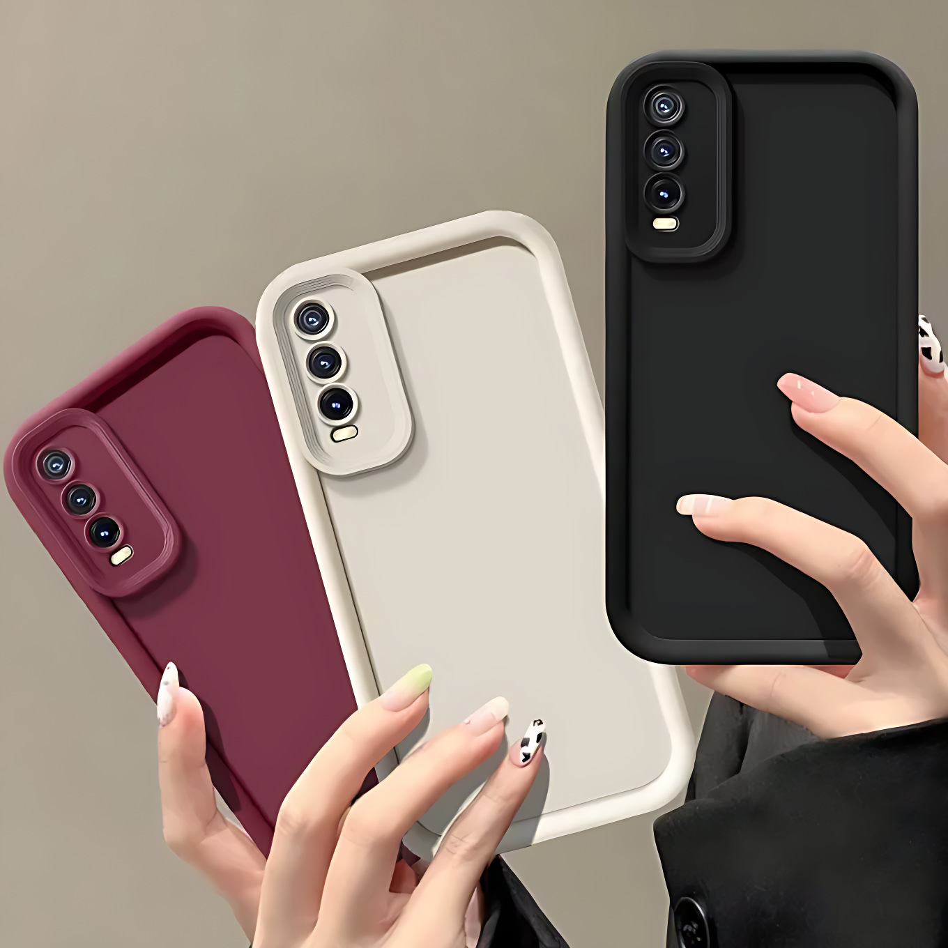 Sixonic Candy Silicone Cover For Vivo Y11S – Y12A – Y12S – Y20 – Y20A – Y20G – Y20i – Y20S – Y20T – Y20 2021 – Y30G Cover Shock Proof Camera Lens Protective Soft TPU Case Back Cover