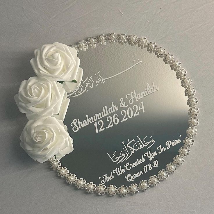 Customized Nikkah Tray | Engagement Ring Tray | Handmade Wedding Gift Tray | Personalized Ring Holder | Premium Wedding Props | Decorative Nikkah Ceremony Tray | Customized Engagement Accessories | Luxury Gift Presentation Box
