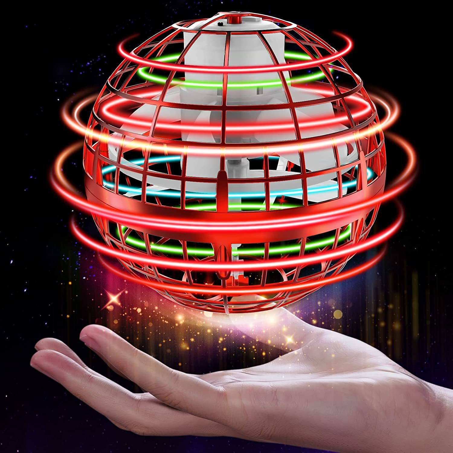 Magic Flying Ball Pro Mini Lighting With LED Lights Remote Control Hand Controlled Boomerang Spinner Toys for Adults Kids 