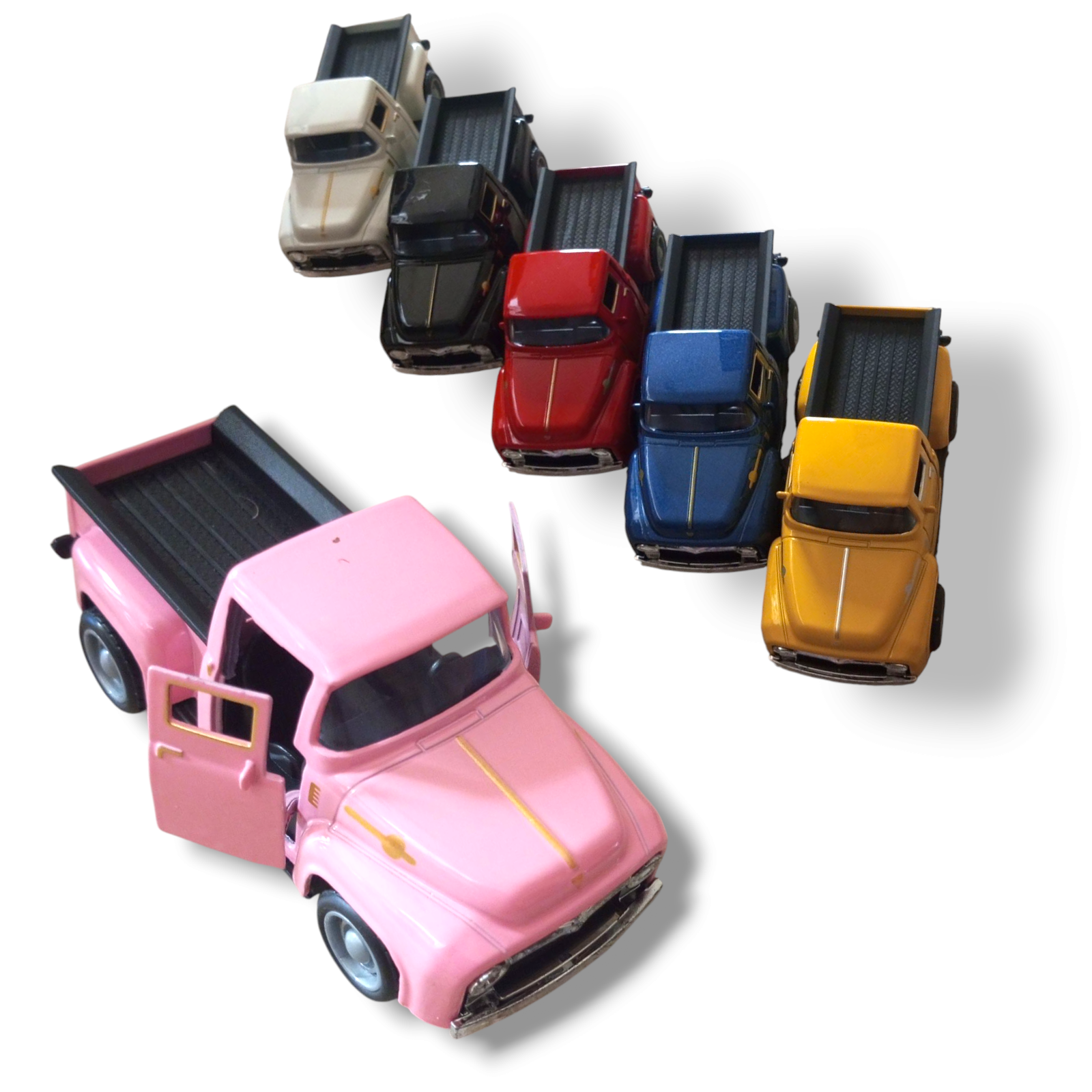 1:43 Scale Diecast Pickup Truck Toy for Kids – Push Back Action, Door Opening Feature, Heavy Metal Body – 6 Color Options – Realistic Mini Car Model – Educational & Collectible Friction Vehicle for Toddlers, Boys, Girls – Durable & Fun