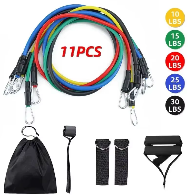 11 Pcs Power Resistance Band Set for Workout & Exercise | Resistance Bands for Men & Women | Resistance Band for Pull Up | Fitness Resistance Bands Set for Home Gym | Latex Exercise Bands for Full Body Training price in Pakistan