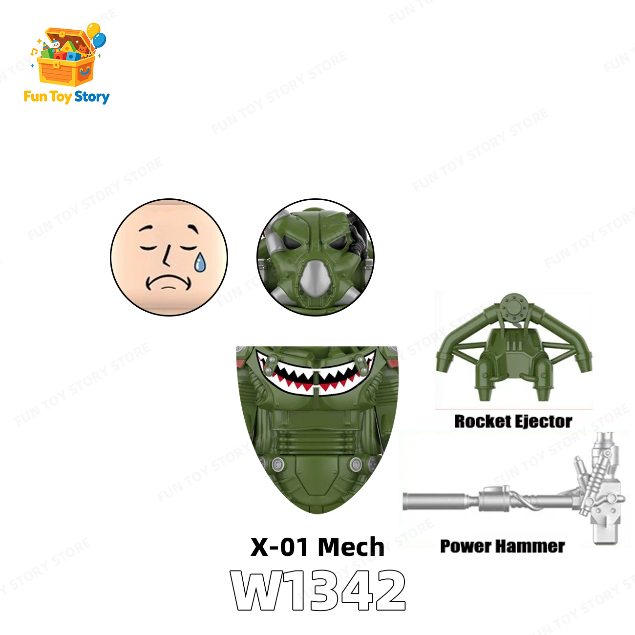 T60 Power Armored Officer Character Compatible with Third Party Models, Building Blocks, Toys, , and Enthusiasts' Collectio