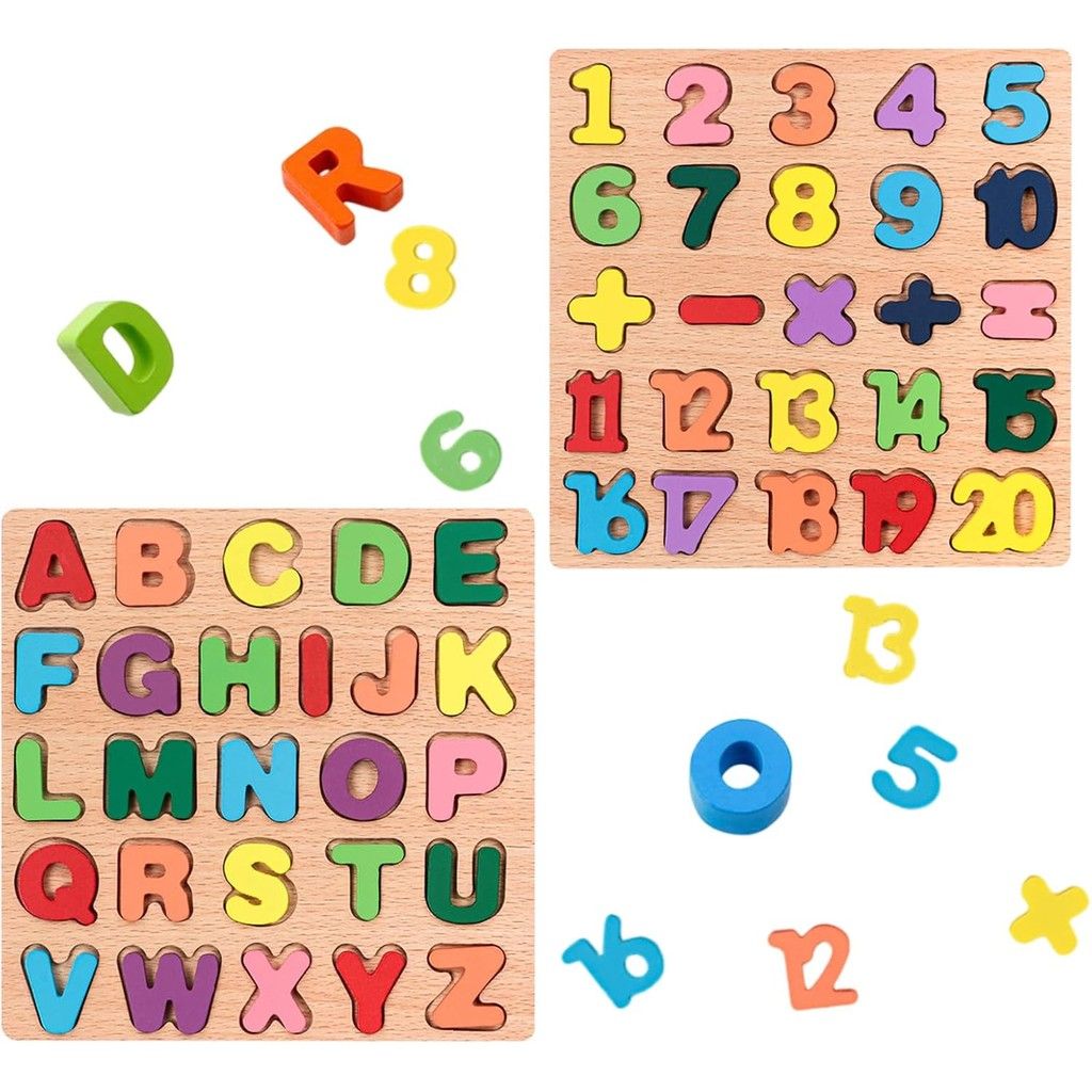 Wooden English Letters - English Counting Alphabets - Baby Learning - Kids Learning Toys