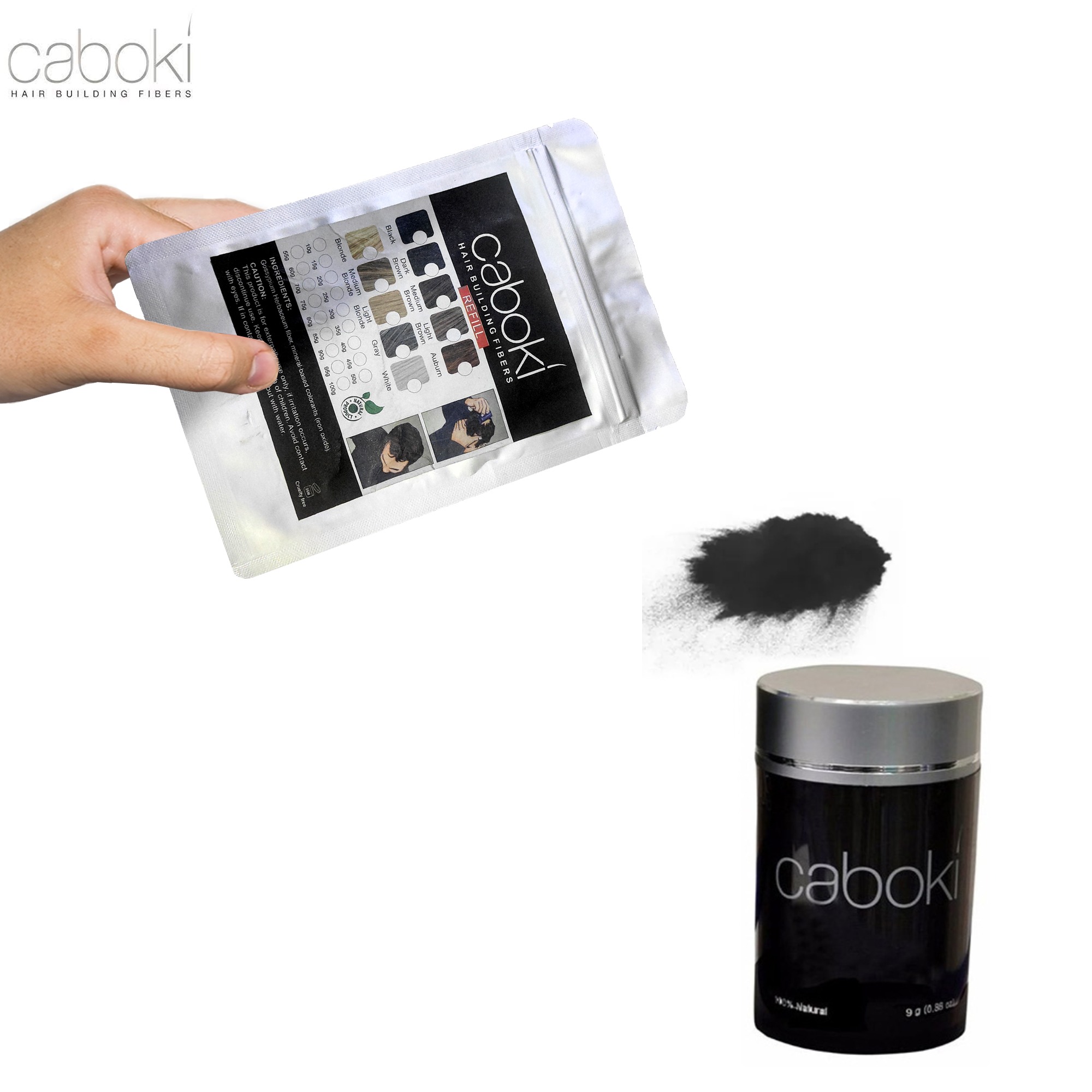 Caboki Hair Fibers Refill Bag 100g