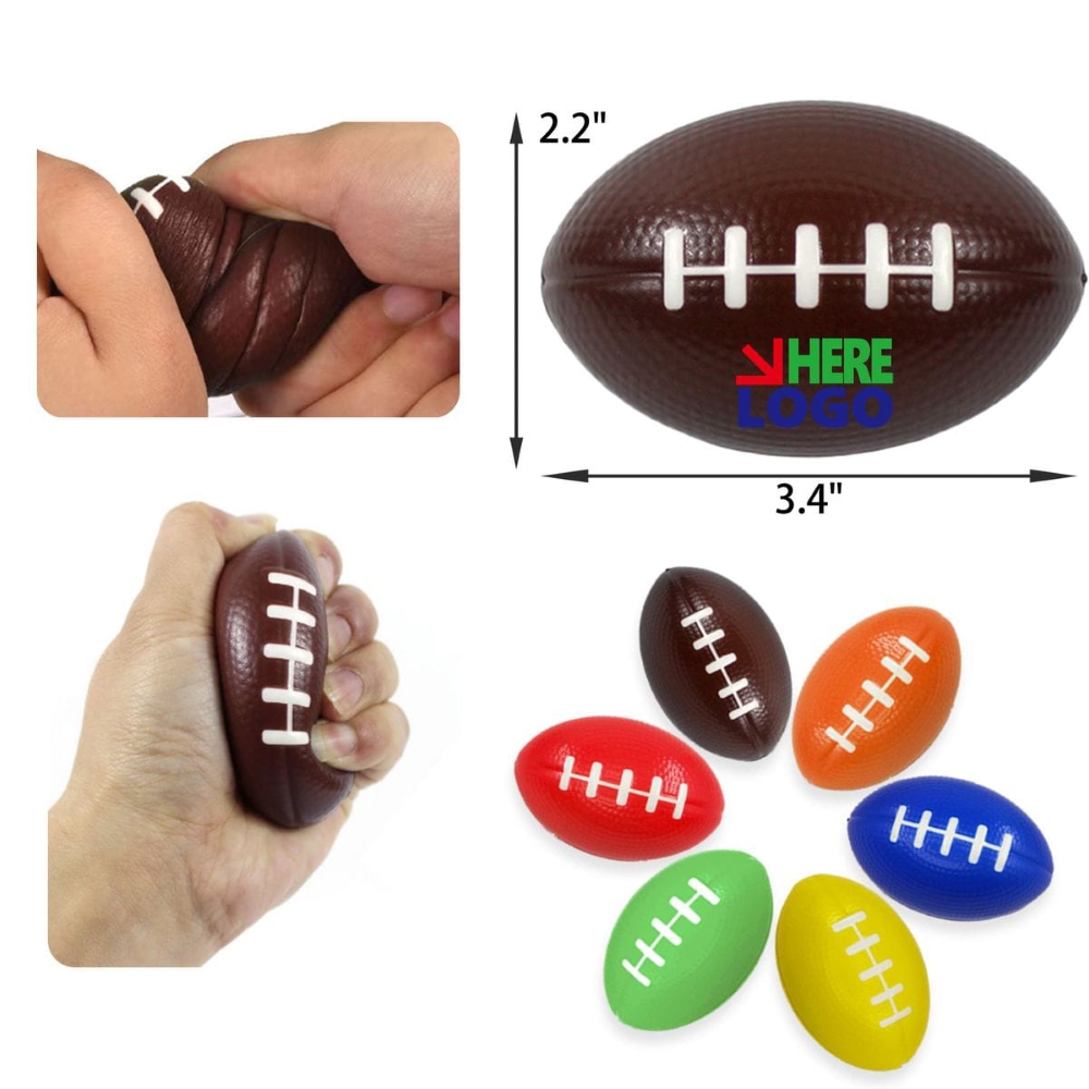 Medicare Physio Ball, 1 to 4 Pcs, Rugby Shaped Stress Relief Ball, Rugby Squishy Stress Relief Ball, Squeeze Ball, Imported Physio Ball, Hand Strengthening exercise, Hand Rehabilitation Exercise, Mini Football Sports Stress Ball, Made in Taiwan
