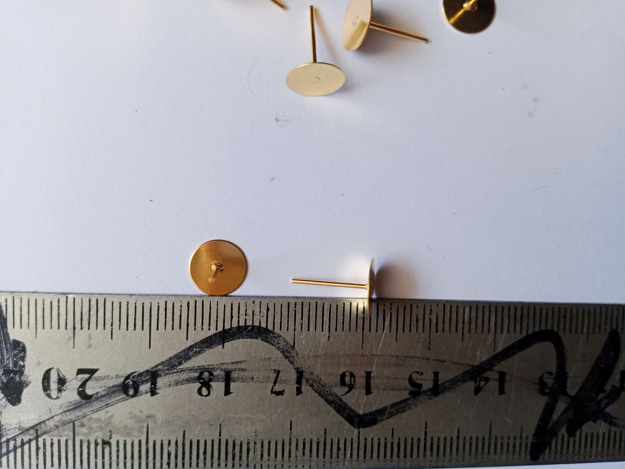 Blank Post Flat Round Earring Studs Pins for Earring Jewelry making