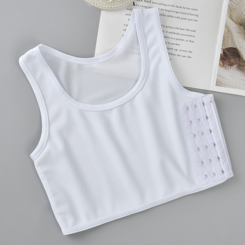 Flat Breast Binder Underwear Women Seamless Side Buckle Shorts Vest Summer Tank Tops Shaper Bustier Wireless Chest Wrap Bandage