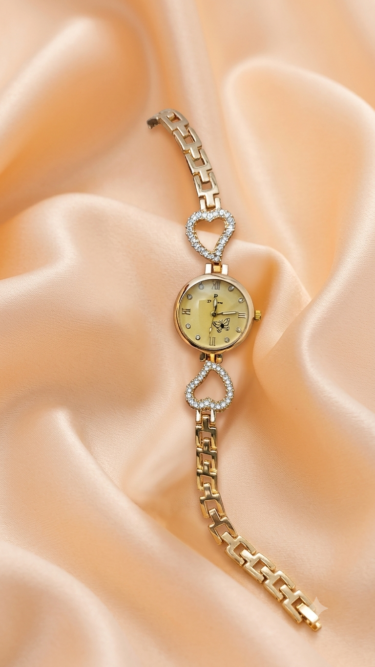 Watch for Girls and Watch for Women Luxury Diamond Ladies Watch | Fancy Crystal Rhinestone Quartz Bracelet Watches | Elegant Party Wear Chain Wristwatch | Fashion Jewelry Bling Timepiece Gift for Her | Rose Gold, Silver, Black and black dial watch