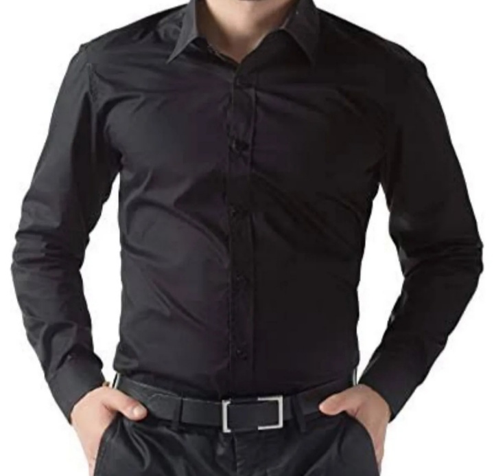 Black  Dress Shirt for Men in sale