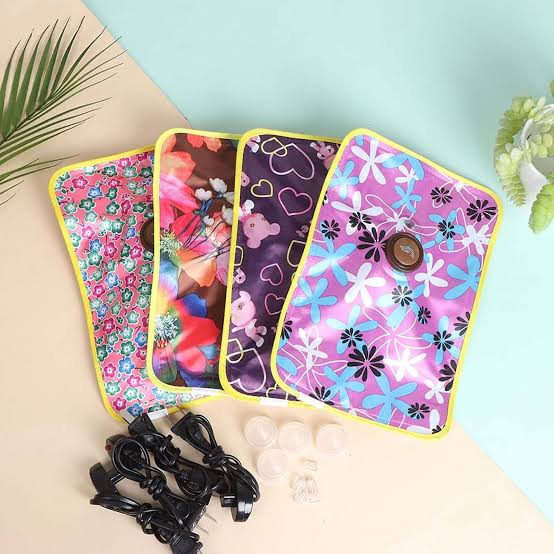 1pc EU/US Plug Rechargeable Electric Hot Water Bottle Hand Warmer Heater Bag For Winter