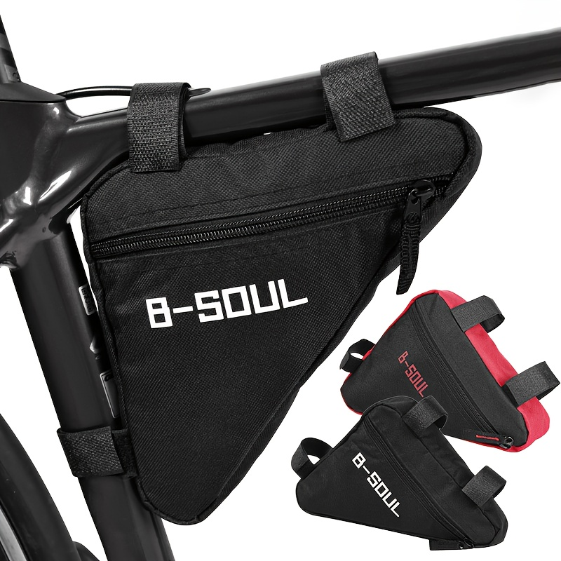 Bicycle Saddle Bag Mountain Bike Large Capacity Triangle Storage Bag Lightweight Durable Bike Front Tube Frame Riding Bag