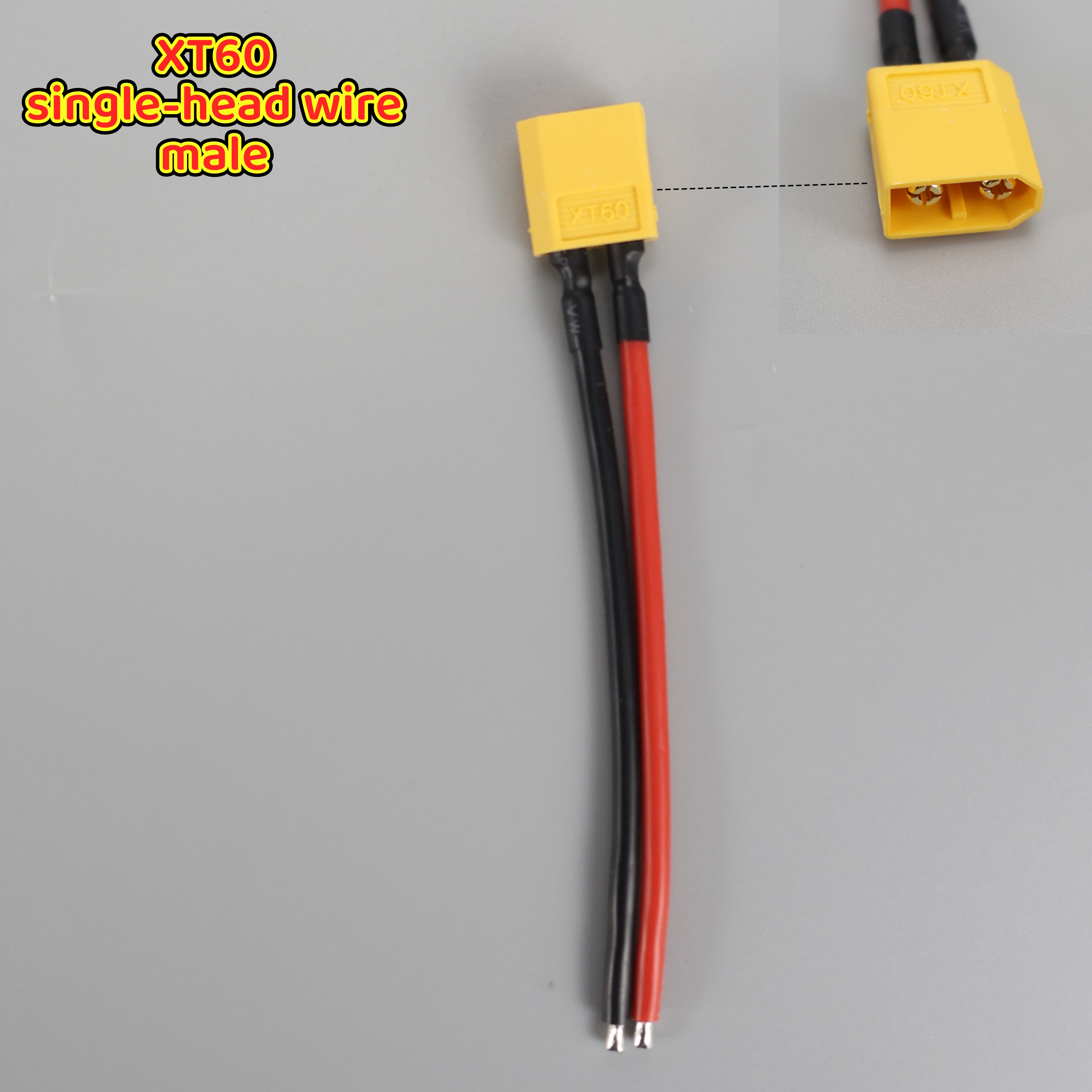 Male Female Connector Plug with Silicon 14 AWG Wire XT60 Connector Plug Cable Dual Extension Battery RC Model Accessories