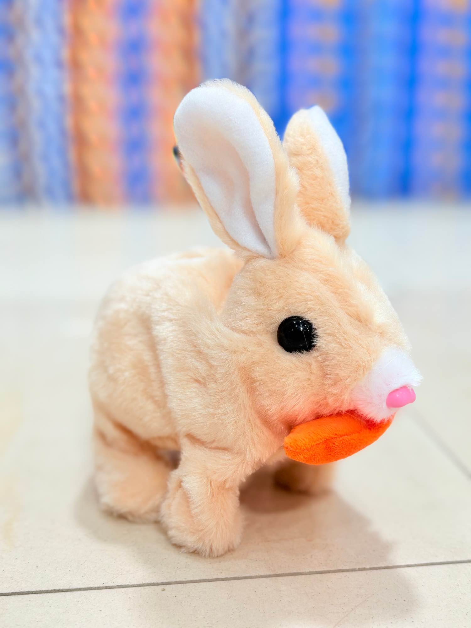 Electronic Plush Rabbit Toy Robot Bunny Walking Jumping Running Animal Shake Ears Cute Electric Pet for Kids Birthday Gifts