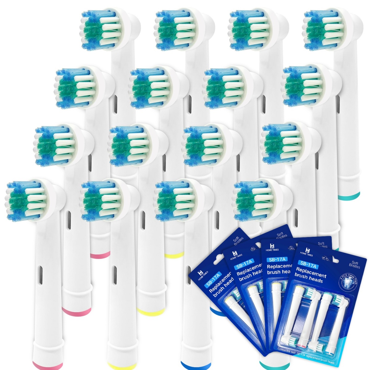 Toothbrush Head Compatible with Oral b Braun Electric Toothbrush, Precision Replacement Brush Heads for Pro Smart Genius, Effici