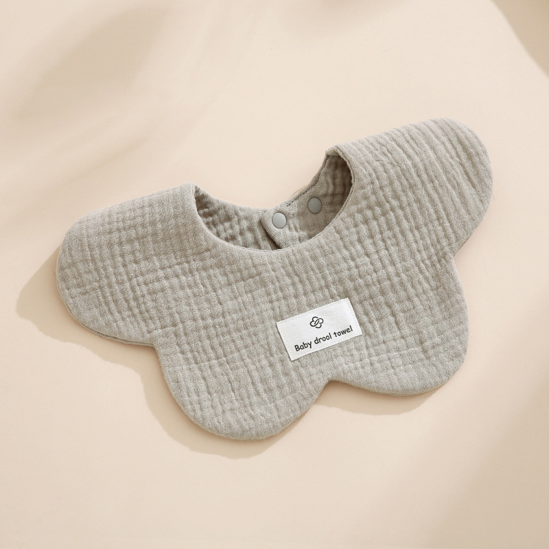 1pcs Cotton Soft Baby Bibs Solid Color Infant Bib Newborn Burp Cloths Bandana Scarf for Kids Boy Girls Feeding Saliva Towel