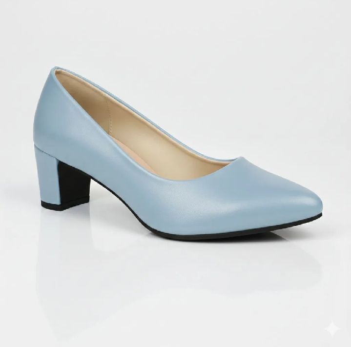 American Coat Shoes Block Heel Pumps for Women, Synthetic Leather