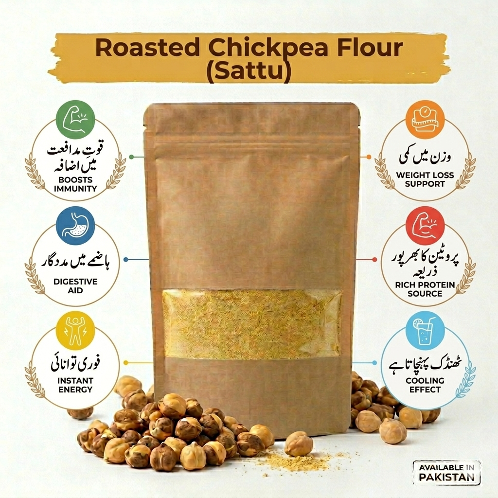 Roasted Chana Powder High Protein Sattu - Premium Quality