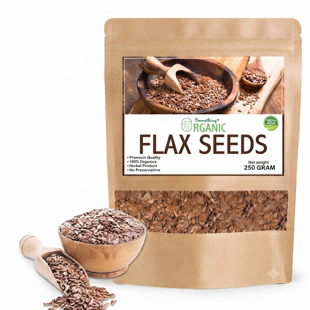 Flax Seeds 250g – 100% Natural Superfood Rich in Omega-3, Fiber & Plant Protein for Weight Management, Skin, Hair & Digestive Health