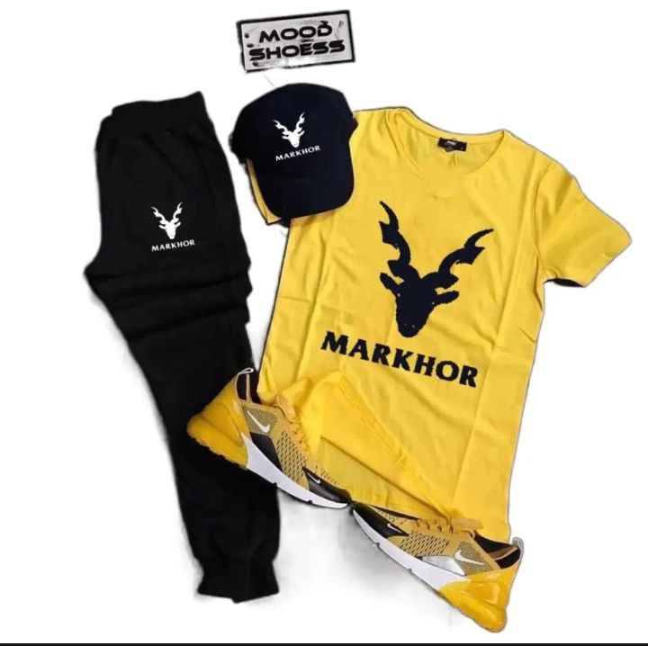 New Markhor Printed T-shirt & Trouser For Boys & Men- T-shirt & Trouser For Men & Boys