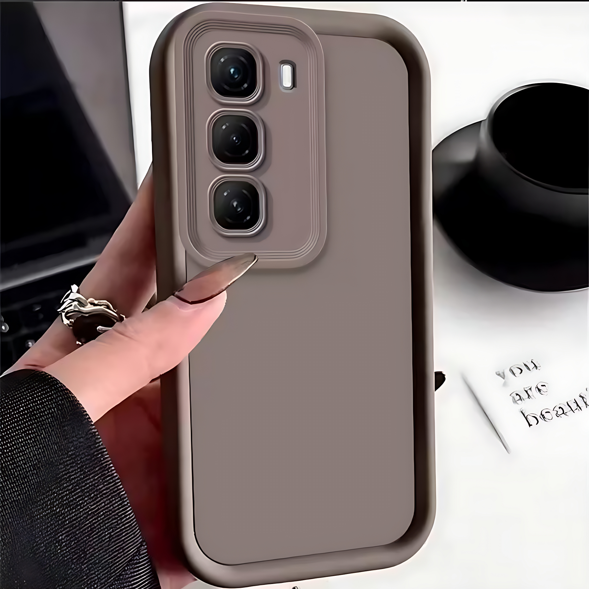 Sixonic Candy Silicone Cover For Infinix Hot 60 – 60i – 60 Pro – 60 Pro Plus – Shockproof Soft TPU Back Cover With Camera Lens Protection Case