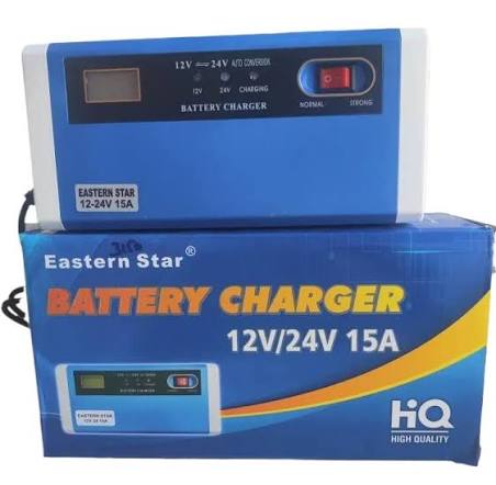 EASTERN STAR 12/24V 15AMP AUTOMATIC BATTERY CHARGER