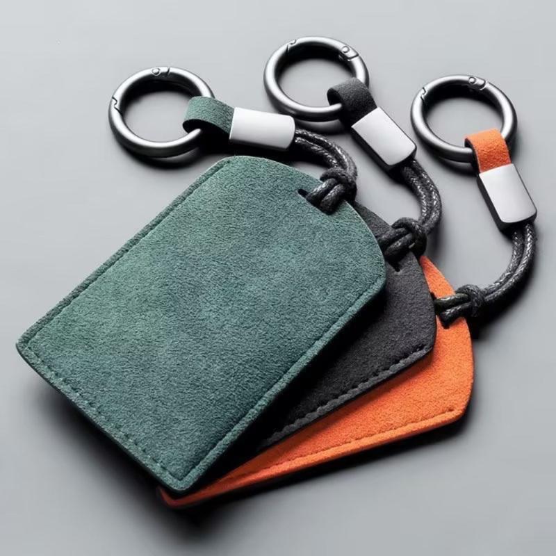 Car NFC Card Holder Velvet Protective Cover Flip Top PVC Portable Organizer For 2 Cards Suitable For Drivers