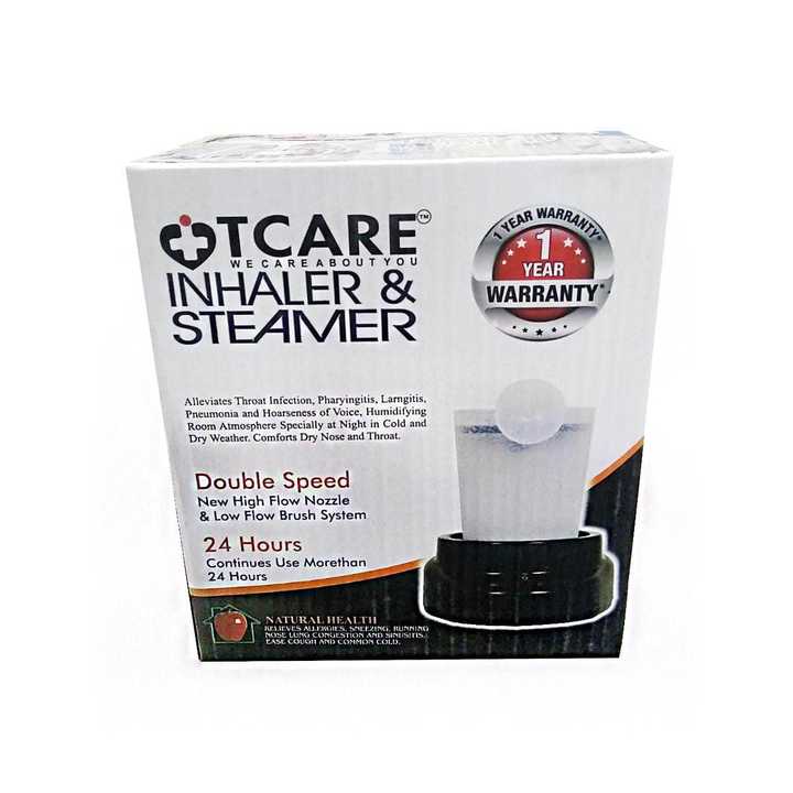 HotCare Inhaler & Steamer – Facial Steam Inhaler for Nose, Throat & Face | Double Speed | 1 Year Warranty